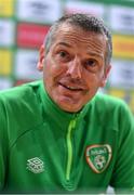 2 June 2022; Manager Jim Crawford during a Republic of Ireland U21's press conference at FAI National Training Centre in Abbotstown, Dublin. Photo by Ben McShane/Sportsfile