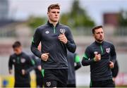 2 June 2022; Jake O'Brien during a Republic of Ireland U21's training session at Tallaght Stadium in Dublin. Photo by Ben McShane/Sportsfile
