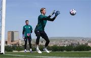 2 June 2022; Goalkeeper Caoimhin Kelleher during a Republic of Ireland training session at the Yerevan Football Academy in Yerevan, Armenia. Photo by Stephen McCarthy/Sportsfile