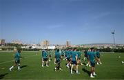 2 June 2022; Players during a Republic of Ireland training session at the Yerevan Football Academy in Yerevan, Armenia. Photo by Stephen McCarthy/Sportsfile
