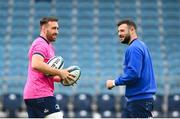 3 June 2022; Jack Conan and Robbie Henshaw during a Leinster Rugby Captain's Run at the RDS Arena in Dublin. Photo by Harry Murphy/Sportsfile