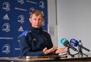 3 June 2022; Head coach Leo Cullen during a Leinster Rugby Press Conference at the RDS Arena in Dublin. Photo by Harry Murphy/Sportsfile