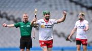 21 May 2022; Chris Kearns of Tyrone celebrates after his side's victory in the Nickey Rackard Cup Final match between Roscommon and Tyrone at Croke Park in Dublin. Photo by Piaras Ó Mídheach/Sportsfile