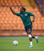 3 June 2022; Michael Obafemi during a Republic of Ireland training session at Vazgen Sargsyan Republican Stadium in Yerevan, Armenia. Photo by Stephen McCarthy/Sportsfile