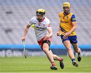 21 May 2022; Conor Grogan of Tyrone in action against Pádraig Kelly of Roscommon during the Nickey Rackard Cup Final match between Roscommon and Tyrone at Croke Park in Dublin. Photo by Piaras Ó Mídheach/Sportsfile