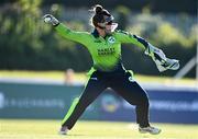 3 June 2022; Mary Waldron of Ireland fields the ball during the Women's T20 International match between Ireland and South Africa at Pembroke Cricket Club in Dublin. Photo by Sam Barnes/Sportsfile
