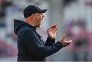 3 June 2022; Ulster head coach Dan McFarland before the United Rugby Championship Quarter-Final match between Ulster and Munster at Kingspan Stadium in Belfast. Photo by Ramsey Cardy/Sportsfile