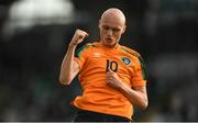 3 June 2022; Will Smallbone of Republic of Ireland celebrates after scoring his side's first goal during the UEFA European U21 Championship qualifying group F match between Republic of Ireland and Bosnia and Herzegovina at Tallaght Stadium in Dublin. Photo by Eóin Noonan/Sportsfile