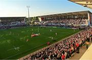 3 June 2022; A general view of action during the United Rugby Championship Quarter-Final match between Ulster and Munster at Kingspan Stadium in Belfast. Photo by Ramsey Cardy/Sportsfile