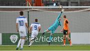 3 June 2022; Republic of Ireland goalkeeper Brian Maher makes a save during the UEFA European U21 Championship qualifying group F match between Republic of Ireland and Bosnia and Herzegovina at Tallaght Stadium in Dublin. Photo by Seb Daly/Sportsfile