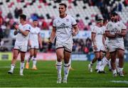 3 June 2022; James Hume of Ulster celebrates after the United Rugby Championship Quarter-Final match between Ulster and Munster at Kingspan Stadium in Belfast. Photo by Ben McShane/Sportsfile