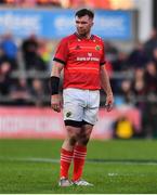 3 June 2022; Munster captain Peter O'Mahony reacts during the United Rugby Championship Quarter-Final match between Ulster and Munster at Kingspan Stadium in Belfast. Photo by Ben McShane/Sportsfile