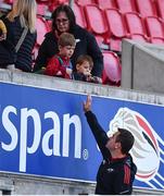 3 June 2022; Munster head coach Johann van Graan after the United Rugby Championship Quarter-Final match between Ulster and Munster at Kingspan Stadium in Belfast. Photo by Ben McShane/Sportsfile