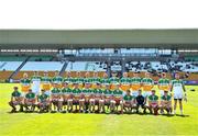 4 June 2022; The Offaly team before the Tailteann Cup Quarter-Final match between Offaly and New York at O'Connor Park in Tullamore, Offaly. Photo by David Fitzgerald/Sportsfile