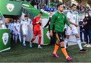 3 June 2022; Lee O'Connor of Republic of Ireland before the UEFA European U21 Championship qualifying group F match between Republic of Ireland and Bosnia and Herzegovina at Tallaght Stadium in Dublin. Photo by Seb Daly/Sportsfile