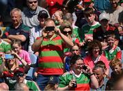 4 June 2022; Supporters before the GAA Football All-Ireland Senior Championship Round 1 match between Mayo and Monaghan at Hastings Insurance MacHale Park in Castlebar, Mayo. Photo by Piaras Ó Mídheach/Sportsfile