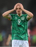 4 June 2022; Will Keane of Republic of Ireland after his side's defeat in the UEFA Nations League B group 1 match between Armenia and Republic of Ireland at Vazgen Sargsyan Republican Stadium in Yerevan, Armenia. Photo by Stephen McCarthy/Sportsfile