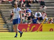 4 June 2022; Conor McManus of Monaghan leaves the pitch after he was shown the black card by referee Barry Cassidy, not pictured, during the GAA Football All-Ireland Senior Championship Round 1 match between Mayo and Monaghan at Hastings Insurance MacHale Park in Castlebar, Mayo. Photo by Piaras Ó Mídheach/Sportsfile