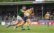 4 June 2022; Aaron Griffin of Clare in action against Donal Keogan of Meath during the GAA Football All-Ireland Senior Championship Round 1 match between Clare and Meath at Cusack Park in Ennis, Clare. Photo by Seb Daly/Sportsfile