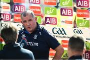 4 June 2022; Monaghan manager Séamus McEnaney is interviewed after the GAA Football All-Ireland Senior Championship Round 1 match between Mayo and Monaghan at Hastings Insurance MacHale Park in Castlebar, Mayo. Photo by Piaras Ó Mídheach/Sportsfile