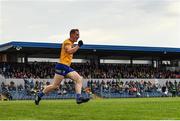 4 June 2022; Pearse Lillis of Clare celebrates after scoring his side's first goal during the GAA Football All-Ireland Senior Championship Round 1 match between Clare and Meath at Cusack Park in Ennis, Clare. Photo by Seb Daly/Sportsfile