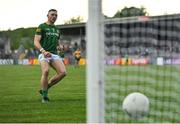 4 June 2022; Conor McGill of Meath scores his side's first goal from a penalty during the GAA Football All-Ireland Senior Championship Round 1 match between Clare and Meath at Cusack Park in Ennis, Clare. Photo by Seb Daly/Sportsfile