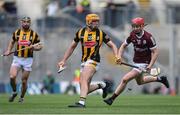 4 June 2022; Billy Ryan of Kilkenny in action against Tom Monaghan of Galway during the Leinster GAA Hurling Senior Championship Final match between Galway and Kilkenny at Croke Park in Dublin. Photo by Ramsey Cardy/Sportsfile