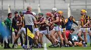 4 June 2022; Players from both teams tussle during the Leinster GAA Hurling Senior Championship Final match between Galway and Kilkenny at Croke Park in Dublin. Photo by Ramsey Cardy/Sportsfile