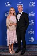 4 June 2022; On arrival at the Leinster Rugby Awards Ball are Stuart and Nina Lancaster. The Leinster Rugby Awards Ball, which took place at the Clayton Burlington Hotel in Dublin, was a celebration of the 2021/22 Leinster Rugby season to date. Photo by Harry Murphy/Sportsfile