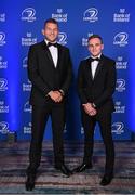 4 June 2022; On arrival at the Leinster Rugby Awards Ball are Ross Molony, left, and Nick McCarthy. The Leinster Rugby Awards Ball, which took place at the Clayton Burlington Hotel in Dublin, was a celebration of the 2021/22 Leinster Rugby season to date. Photo by Harry Murphy/Sportsfile