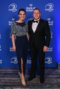 4 June 2022; On arrival at the Leinster Rugby Awards Ball are Seán and Claire Cronin. The Leinster Rugby Awards Ball, which took place at the Clayton Burlington Hotel in Dublin, was a celebration of the 2021/22 Leinster Rugby season to date. Photo by Harry Murphy/Sportsfile