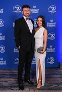 4 June 2022; On arrival at the Leinster Rugby Awards Ball are Hugo Keenan and Emma Hempenstall. The Leinster Rugby Awards Ball, which took place at the Clayton Burlington Hotel in Dublin, was a celebration of the 2021/22 Leinster Rugby season to date. Photo by Harry Murphy/Sportsfile