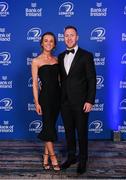4 June 2022; On arrival at the Leinster Rugby Awards Ball are Rory O'Loughlin and Lisa Doherty. The Leinster Rugby Awards Ball, which took place at the Clayton Burlington Hotel in Dublin, was a celebration of the 2021/22 Leinster Rugby season to date. Photo by Harry Murphy/Sportsfile