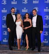 4 June 2022; On arrival at the Leinster Rugby Awards Ball are from left, Max Deegan and Jessica Bagnall and Scott Penny and Susan Ryan. The Leinster Rugby Awards Ball, which took place at the Clayton Burlington Hotel in Dublin, was a celebration of the 2021/22 Leinster Rugby season to date. Photo by Harry Murphy/Sportsfile