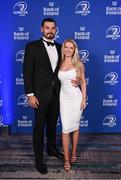 4 June 2022; On arrival at the Leinster Rugby Awards Ball are Max Deegan and Jessica Bagnall. The Leinster Rugby Awards Ball, which took place at the Clayton Burlington Hotel in Dublin, was a celebration of the 2021/22 Leinster Rugby season to date. Photo by Harry Murphy/Sportsfile