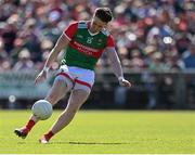 4 June 2022; Cillian O'Connor of Mayo during the GAA Football All-Ireland Senior Championship Round 1 match between Mayo and Monaghan at Hastings Insurance MacHale Park in Castlebar, Mayo. Photo by Piaras Ó Mídheach/Sportsfile