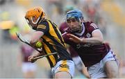 4 June 2022; Richie Reid of Kilkenny in action against Conor Cooney of Galway during the Leinster GAA Hurling Senior Championship Final match between Galway and Kilkenny at Croke Park in Dublin. Photo by Ramsey Cardy/Sportsfile
