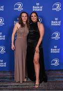 4 June 2022; On arrival at the Leinster Rugby Awards Ball are Molly Scuffil McCabe, left, and Lisa Callan. The Leinster Rugby Awards Ball, which took place at the Clayton Burlington Hotel in Dublin, was a celebration of the 2021/22 Leinster Rugby season to date. Photo by Harry Murphy/Sportsfile