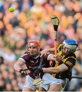 4 June 2022; Conor Whelan of Galway in action against Huw Lawlor of Kilkenny during the Leinster GAA Hurling Senior Championship Final match between Galway and Kilkenny at Croke Park in Dublin. Photo by Ramsey Cardy/Sportsfile