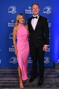 4 June 2022; On arrival at the Leinster Rugby Awards Ball are Ciarán Frawley and Charlotte Murphy. The Leinster Rugby Awards Ball, which took place at the Clayton Burlington Hotel in Dublin, was a celebration of the 2021/22 Leinster Rugby season to date. Photo by Harry Murphy/Sportsfile