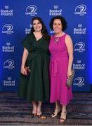 4 June 2022; On arrival at the Leinster Rugby Awards Ball are Niamh Kelly and Claire Kilcline. The Leinster Rugby Awards Ball, which took place at the Clayton Burlington Hotel in Dublin, was a celebration of the 2021/22 Leinster Rugby season to date. Photo by Harry Murphy/Sportsfile