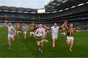 4 June 2022; Kilkenny players including Cian Kenny, Eoin Murphy and Adrian Mullen celebrate with the Bob O'Keeffe cup after the Leinster GAA Hurling Senior Championship Final match between Galway and Kilkenny at Croke Park in Dublin. Photo by Ramsey Cardy/Sportsfile