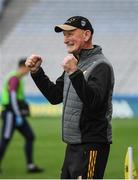 4 June 2022; Kilkenny manager Brian Cody reacts to a late score during the Leinster GAA Hurling Senior Championship Final match between Galway and Kilkenny at Croke Park in Dublin. Photo by Ray McManus/Sportsfile