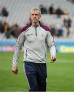 4 June 2022; Galway manager Henry Shefflin leaves the field after the Leinster GAA Hurling Senior Championship Final match between Galway and Kilkenny at Croke Park in Dublin. Photo by Ray McManus/Sportsfile
