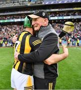4 June 2022; Kilkenny manager Brian Cody and Paddy Deegan of Kilkenny after after the Leinster GAA Hurling Senior Championship Final match between Galway and Kilkenny at Croke Park in Dublin. Photo by Ray McManus/Sportsfile