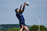 4 June 2022; Caelan Doris of Leinster wins a lineout during the United Rugby Championship Quarter-Final match between Leinster and Glasgow Warriors at RDS Arena in Dublin. Photo by Brendan Moran/Sportsfile