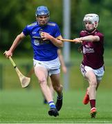 4 June 2022; Bill Flanagan of Tipperary and Cillian O'Donovan of Galway during the Electric Ireland Challenge Corn Michael Hogan Final match between Galway and Tipperary at the National Games Development Centre in Abbotstown, Dublin. Photo by Ben McShane/Sportsfile