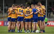 4 June 2022; Clare players before the GAA Football All-Ireland Senior Championship Round 1 match between Clare and Meath at Cusack Park in Ennis, Clare. Photo by Seb Daly/Sportsfile