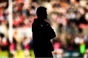 3 June 2022; Munster head coach Johann van Graan before the United Rugby Championship Quarter-Final match between Ulster and Munster at Kingspan Stadium in Belfast. Photo by Ben McShane/Sportsfile