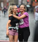 5 June 2022; Jill and Laura Masterson from Cavan after participating in the 2022 Vhi Women’s Mini Marathon. 20,000 women from all over the country took to the streets of Dublin to run, walk and jog the 10km route, raising much needed funds for hundreds of charities around the country. www.vhiwomensminimarathon.ie Photo by Sam Barnes/Sportsfile